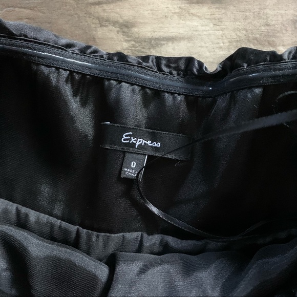 Express strapless silk dress- little black dress - Picture 5 of 7